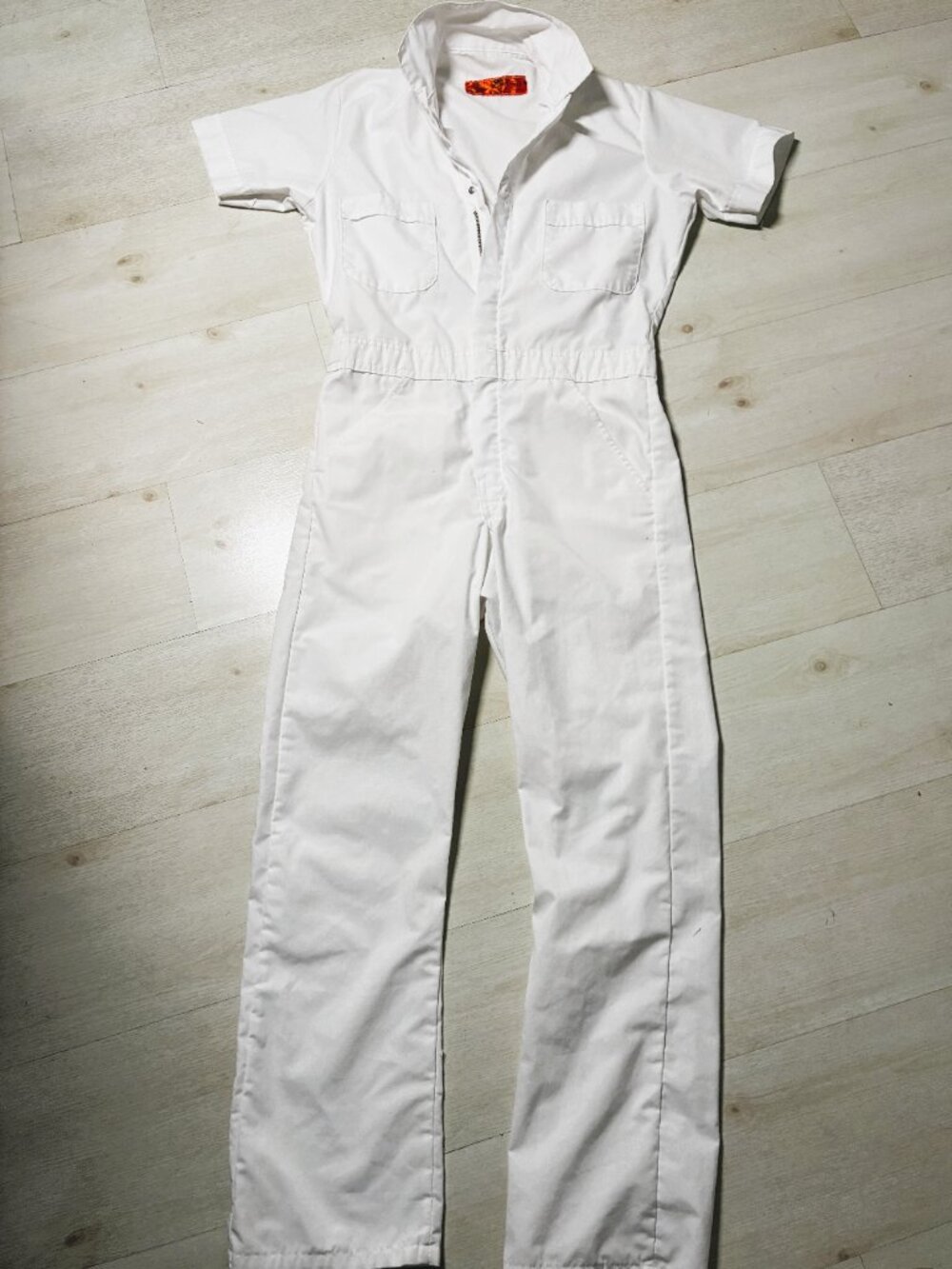 Red Kap White Short Sleeve Speedsuit Workwear Jumpsuit Coveralls Size Small - Picture 5 of 7